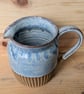 Larger pale blue carved jug (shoulder) - Image 3