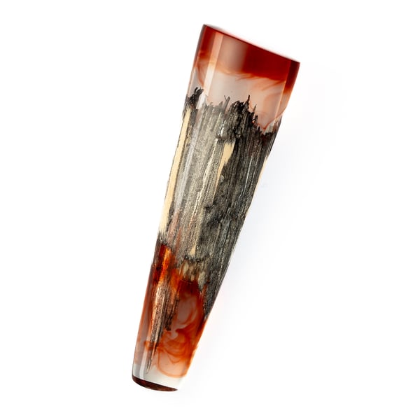 Wood and Resin Brooch 