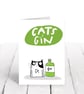 Cats and gin card - Image 3