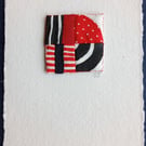 No 5 Miniature Textile Art Quilt