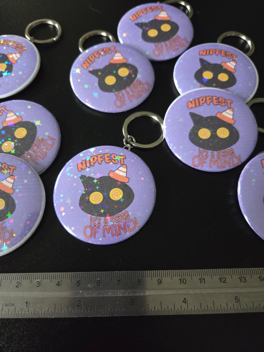 Nipfest - State of Mind keyring Purple