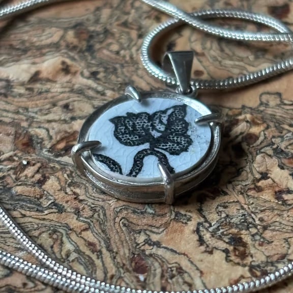 Handmade Pendant, Unique Eco Friendly Gifts, Sterling Silver, sustainable Gifts.