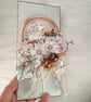Handmade Christmas Card in Ecru Window Box. Elegant Festive Card(22) - Image 6