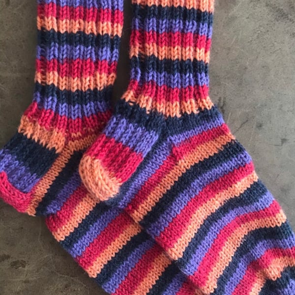 Striped wool socks 
