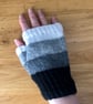 Fingerless Gloves, handknitted, monochrome - Image 9