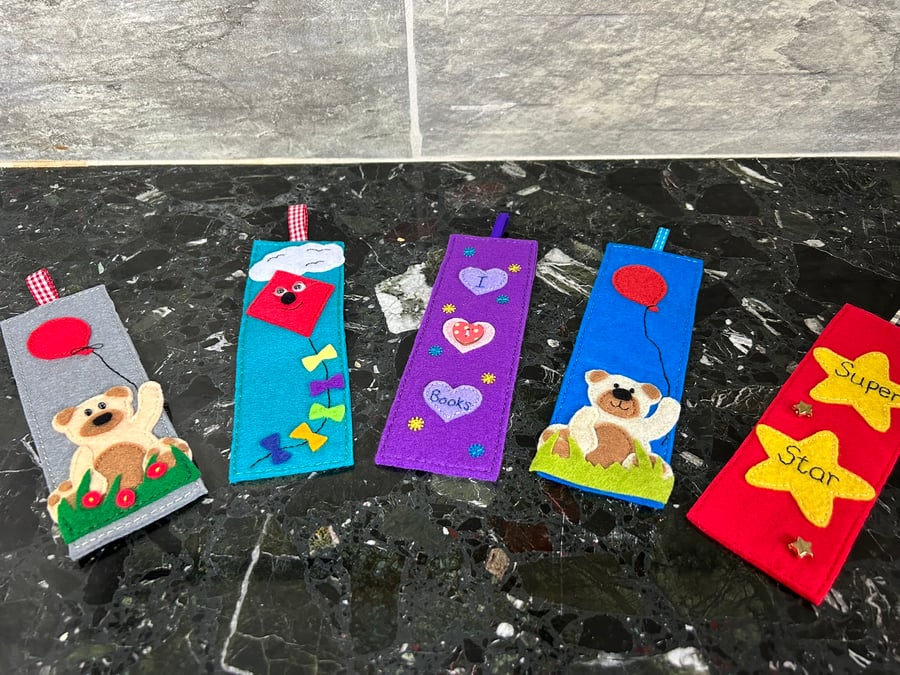 Hand Stitched Bookmark with Detailing