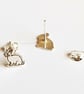 Rabbit Stud Earrings (Sterling Silver) - Image 4