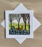 Red doe greetings card 