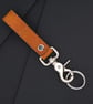 Leather EDC Keychain with Trigger Clip Handmade Italian Full Grain Leather - Image 6
