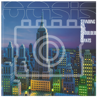 LEGO-Inspired Oasis – Standing on the Shoulder of Giants 5x5" Mounted Print