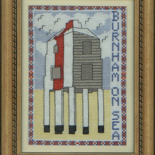 Burnham On Sea Lower Lighthouse Cross Stitch Kit Size 5" x 7"  Full Kit