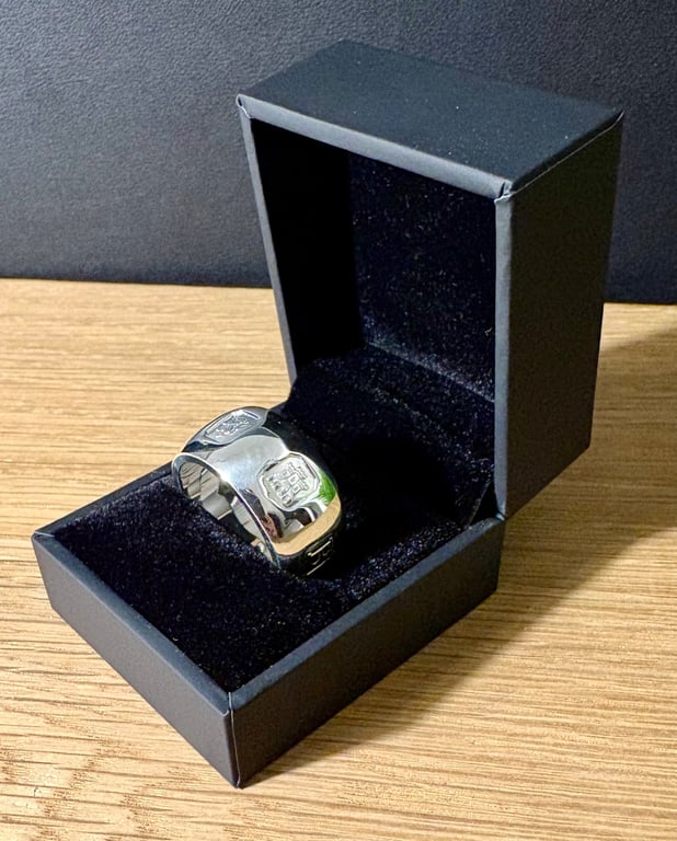 "Napalm" - Heaviest Sterling Silver Ring - 25g - Made To Any Size - 13mm x 3.5mm