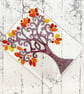 Fused Glass "Love" Tree Hanging - Handmade Glass Suncatcher - Image 3