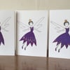 Penny Fairy blank greetings card. 