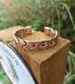 Handmade Pure Copper Braided Bangle – 7th Anniversary Gift - Handcrafted in Corn - Image 5