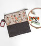 Zombie patchwork project bag for cross stitch, embroidery or any stitching! - Image 1