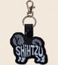 Shih Tzu Keyring - Embroidered Dog Word Art Bag Charm - Image 7