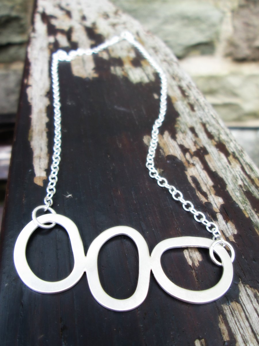  'Stepping Stones' - Silver Necklace