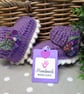 Designer Merino Wool Baby Girls 'Jeager' Booties  0- 3 months size - Image 3