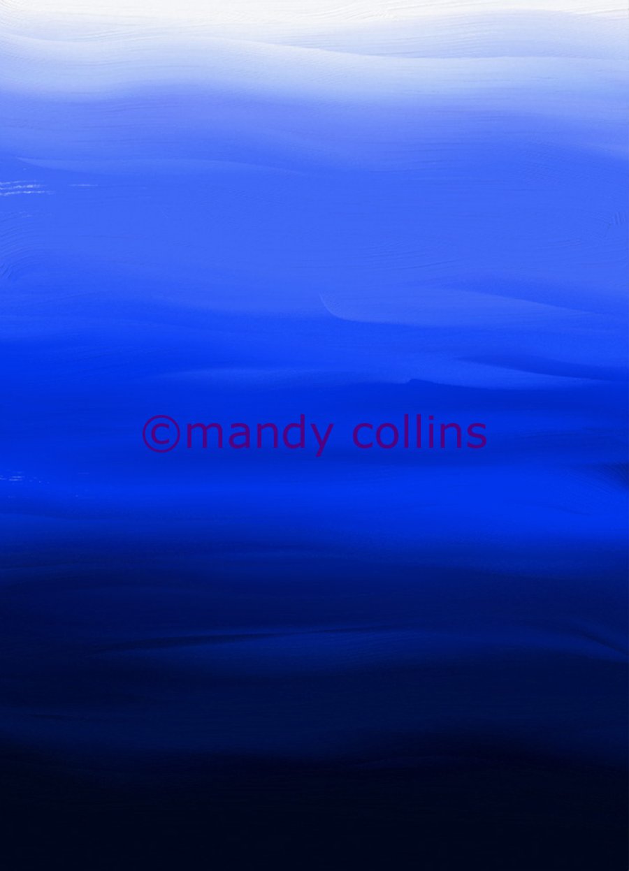 'Shades of Dark Blue'  - A4 Archival Matt Giclee print