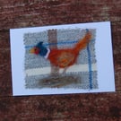 Pheasant greetings card, birthday card, Sympathy card, thank you card