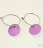 020 - Handmade Aluminium and Silver Reversible Earrings - Image 2