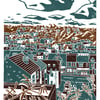 Psalter Lane View A3 poster-print