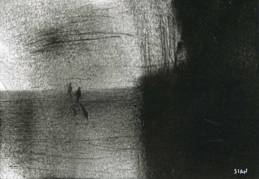 Walker: original ink painting