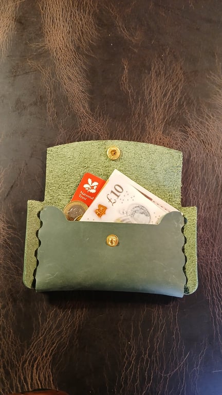 Handmade Leather Card Holder,  Wallet,  Purse