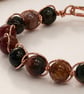 Wire Wrapped Bangle With Picasso Jasper  - Image 2