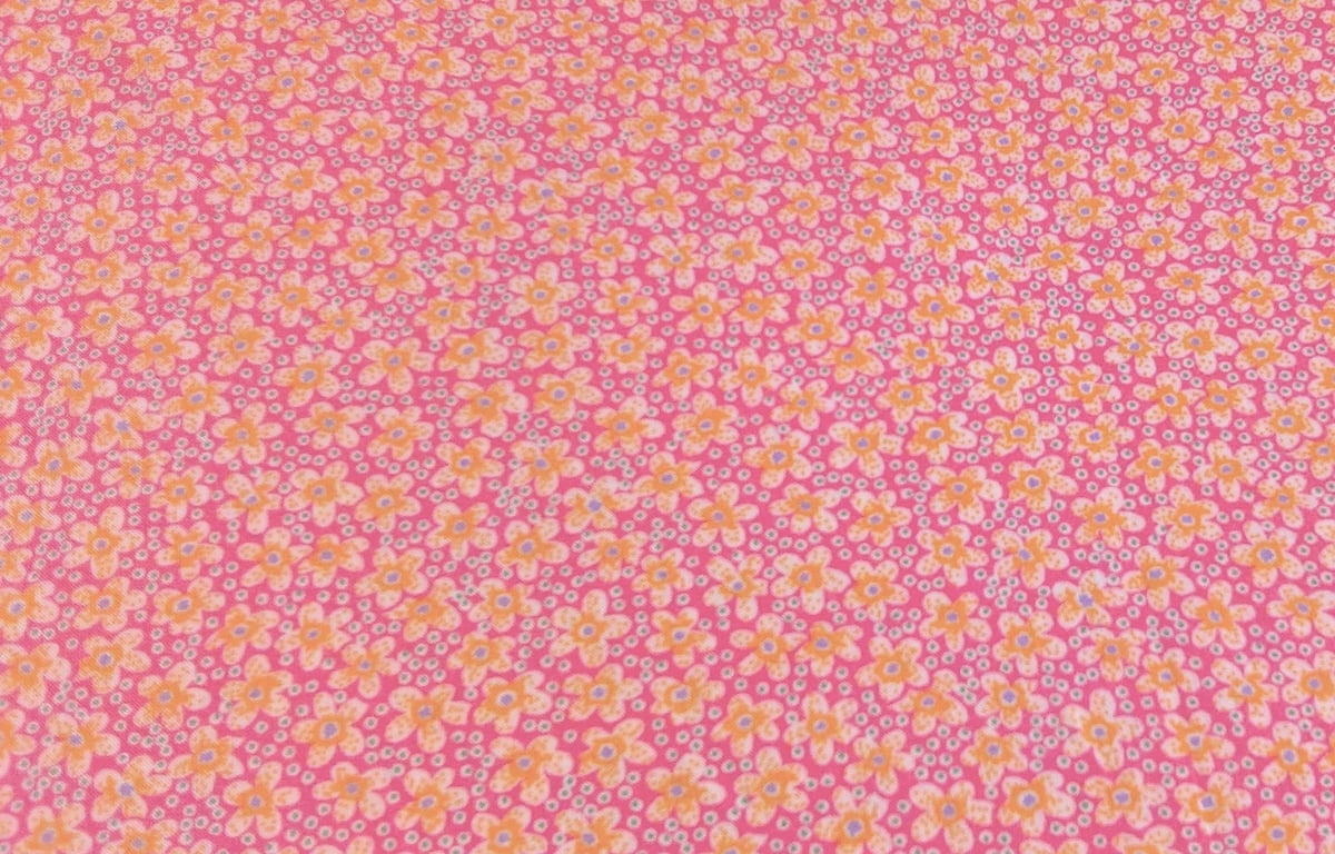 Liberty Fabric 10" Square : SPECKLE Peach Pink Floral