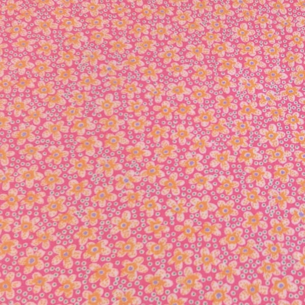 Liberty Fabric 10" Square : SPECKLE Peach Pink Floral