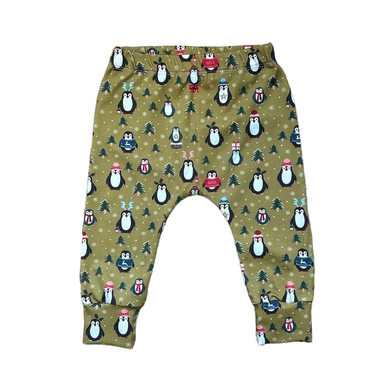 Festive Penguin leggings - up to 4 years