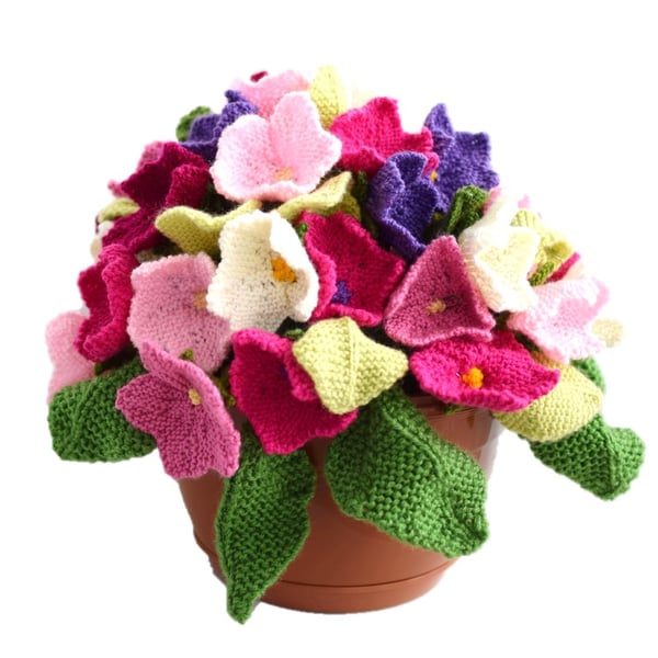 Knitting Pattern for Forever Flowers.  Digital Pattern