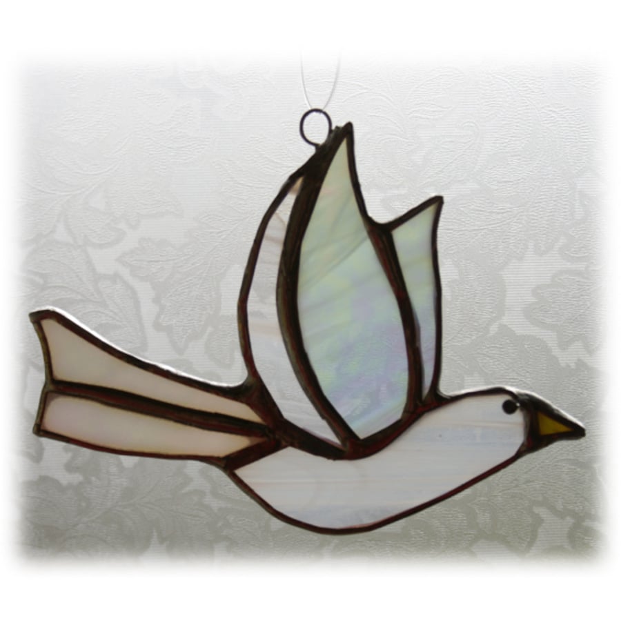 SOLD Dove Suncatcher Stained Glass Peace - Folksy