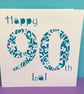 90th Birthday Card - Personalised - Image 1