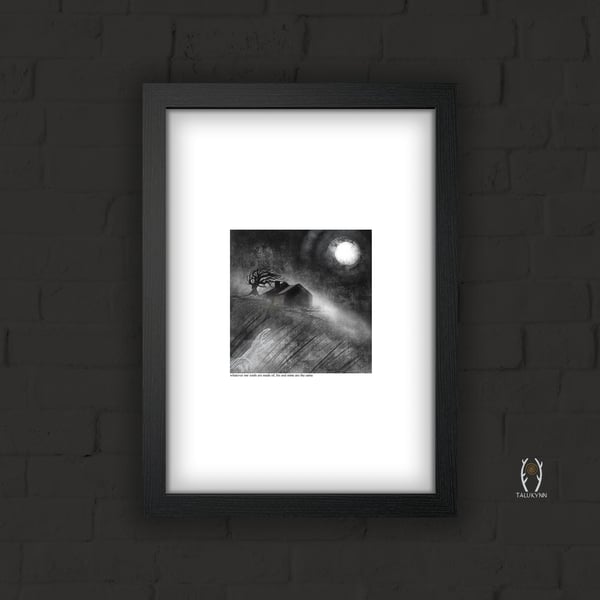 Wuthering Heights - Bronte Gothic Romance Novel Book Illustration Art Print