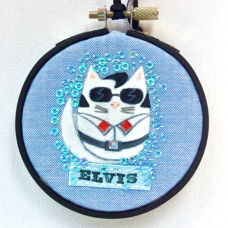 Rock and Roll Cat, Hoop art.