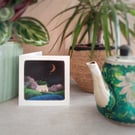 'Shell Cottage' - single greetings card, blank inside