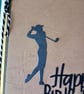 Golfer birthday card  - Image 2