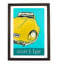 Jaguar E-Type poster print by Susie West
