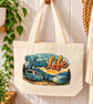 Van Life Tote Bag – Campervan Travel Canvas Bag with Zip – Camping & Adventure