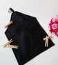 Black and white polkadot clip on peg bag, free uk delivery.   - Image 7