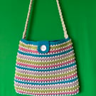 Handmade knitted handbag cotton 
