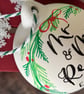 Personalised Ceramic Christmas Bauble, Christmas Tree Decoration  - Image 2