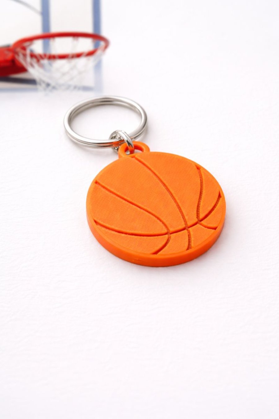 Basketball Keychain – Custom 3D Printed & Handmade