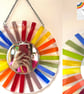 Fused Glass Rainbow Mirror - Image 4
