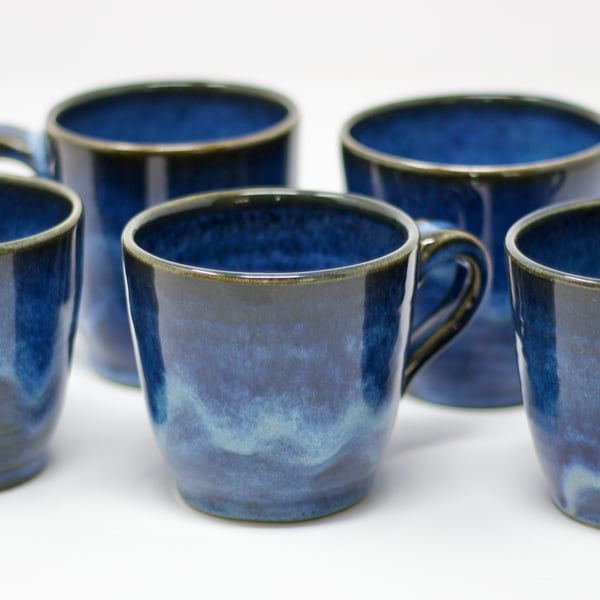 Blue coffee cups