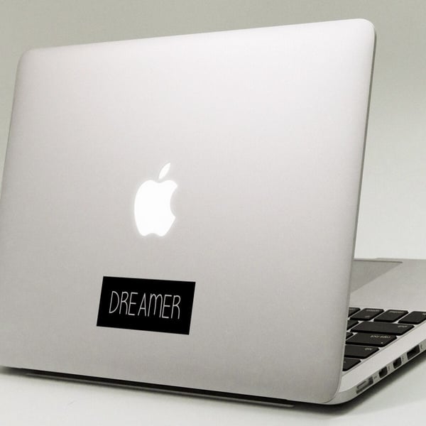 DREAMER Quote MacBook Decal Sticker fits all MacBook models