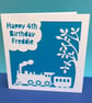 Personalised Steam Train Birthday Card for a Child - Image 1